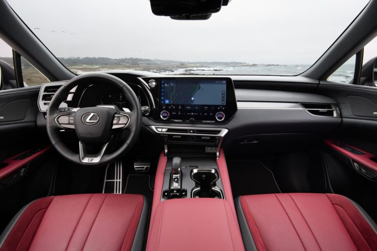 2026 lexus rx 500h f sport performance dashboard interior