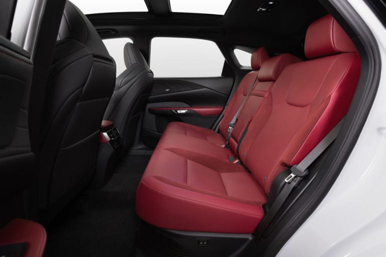 2026 lexus rx 500h f sport performance back seats