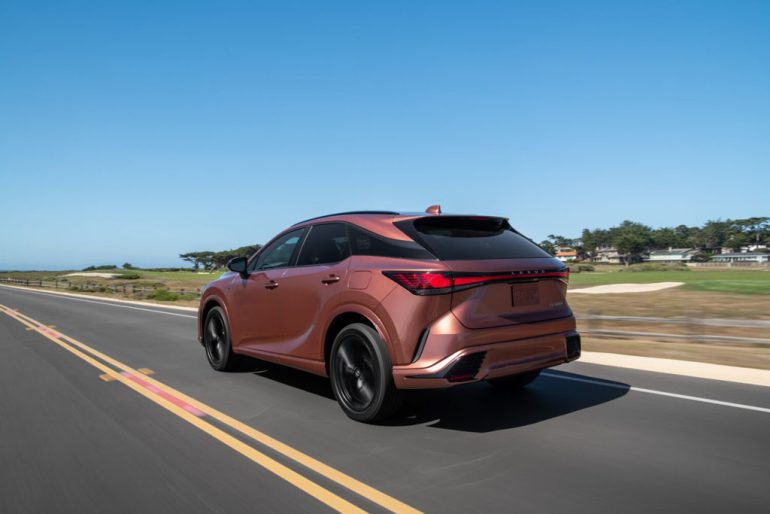 2026 lexus rx 500h f sport performance rear