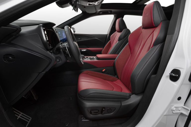 2026 lexus rx 500h f sport performance front seats