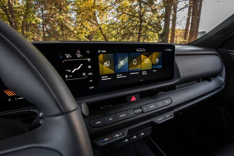 2027 Kia Seltos touchscreen