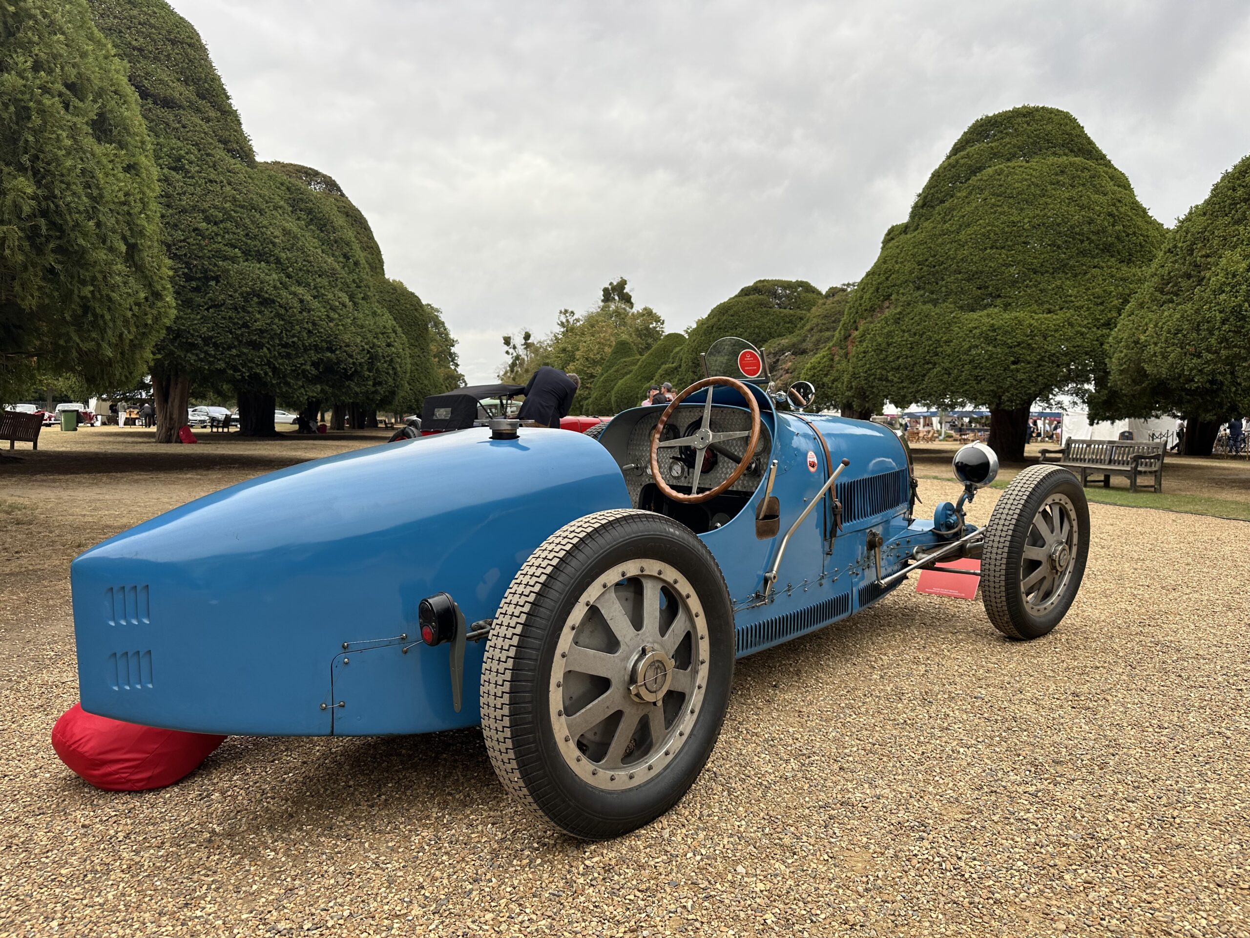 1926 Bugatti Type 35A, rear side profile. At the Concours of Elegance 2026.