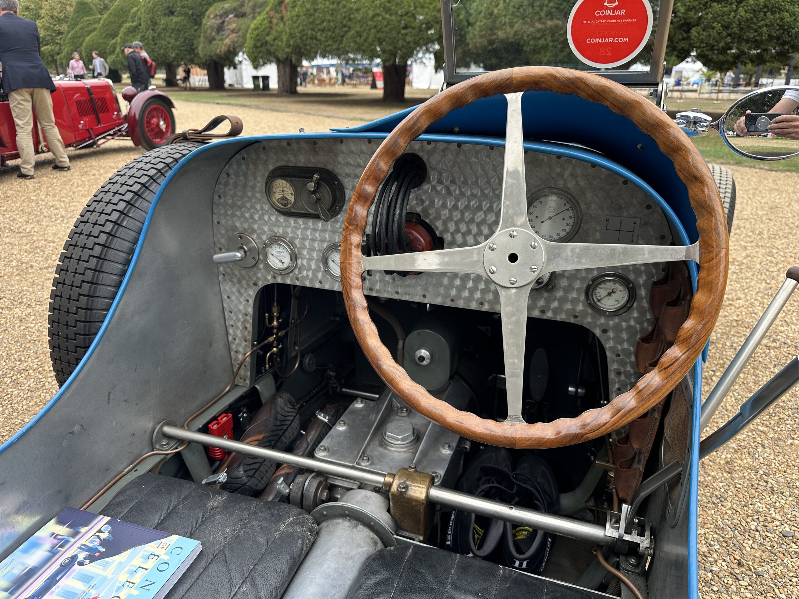 1926 Bugatti Type 35A, interior. At the Concours of Elegance 2026.