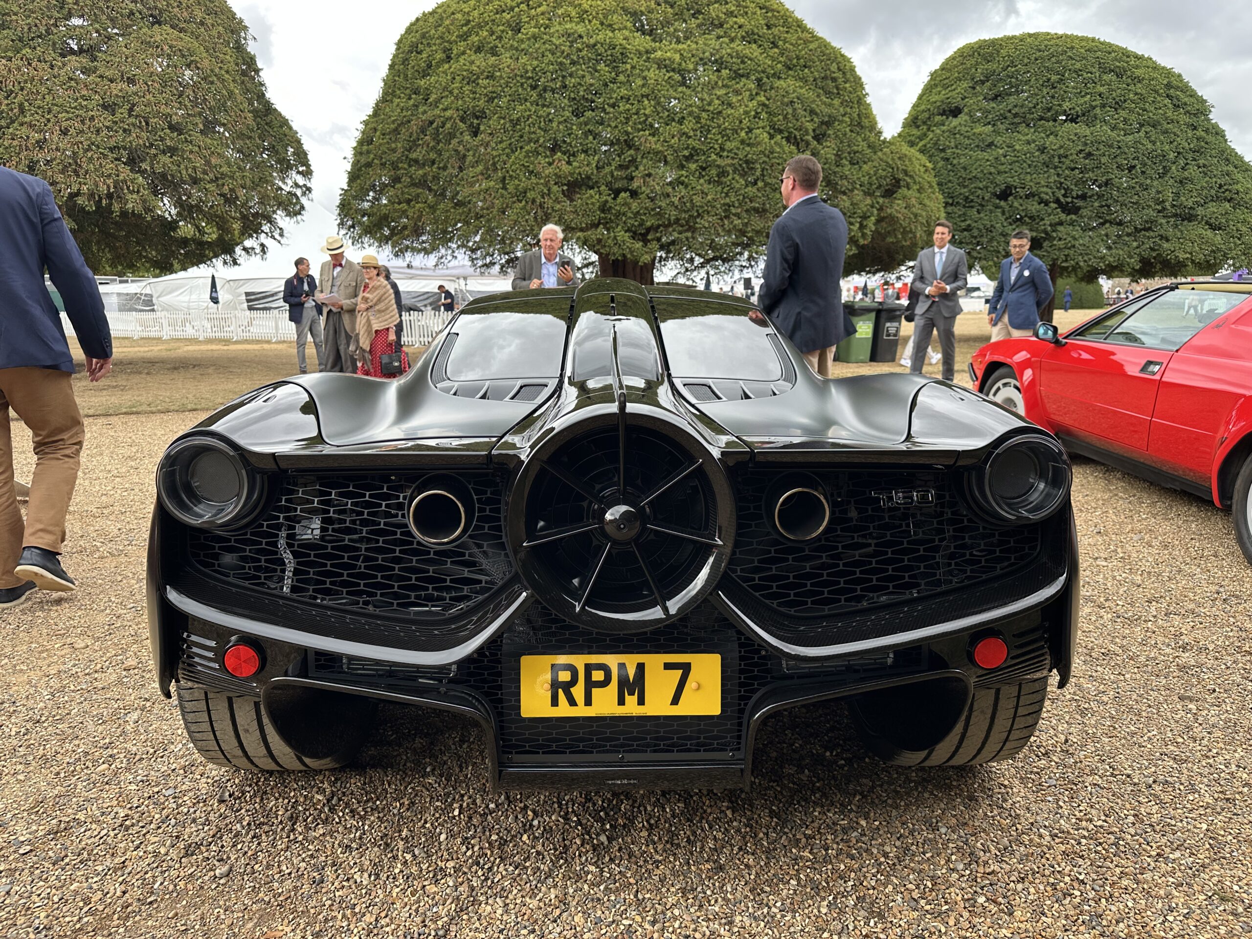 2025 Gordon Murray Automotive T.50, rear view at the Concours of Elegance 2026