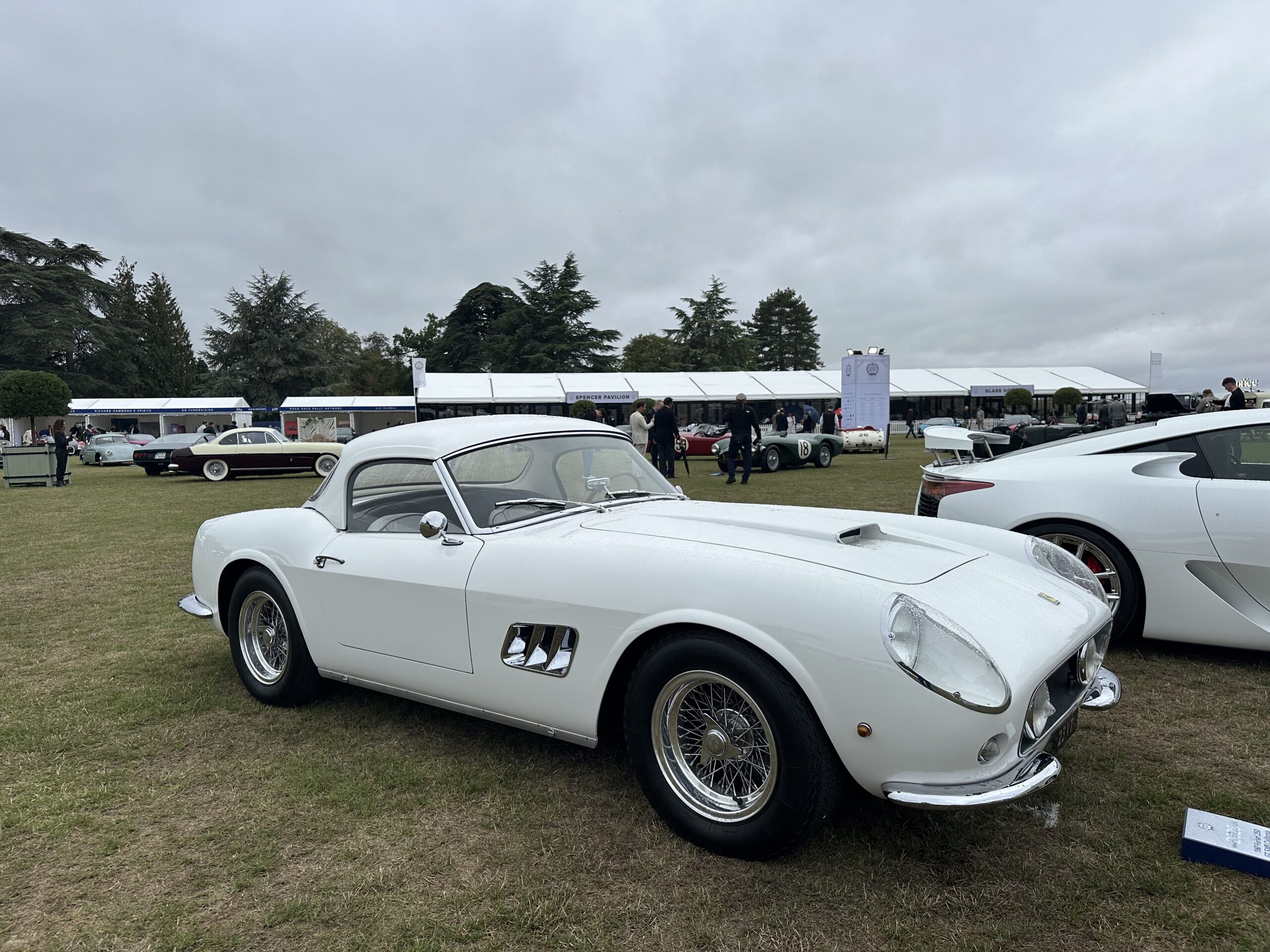 1961 Ferrari 250 GT SWB California Spider, featured in the White Collection at Salon Prive 2026